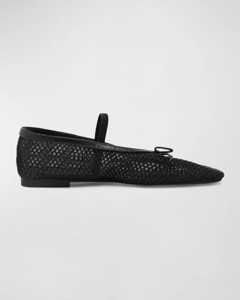 Schutz Arissa Mesh Net Bow Ballerina Flats Cover