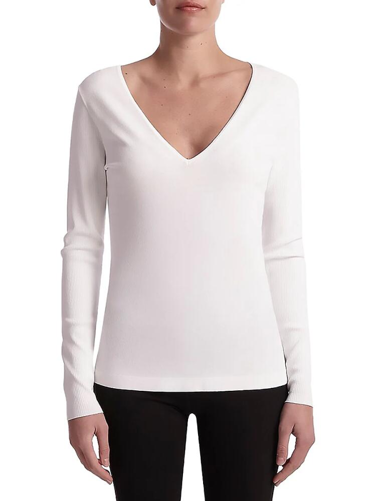 Capsule 121 Women's Loyalty V Neck Top - White Cover