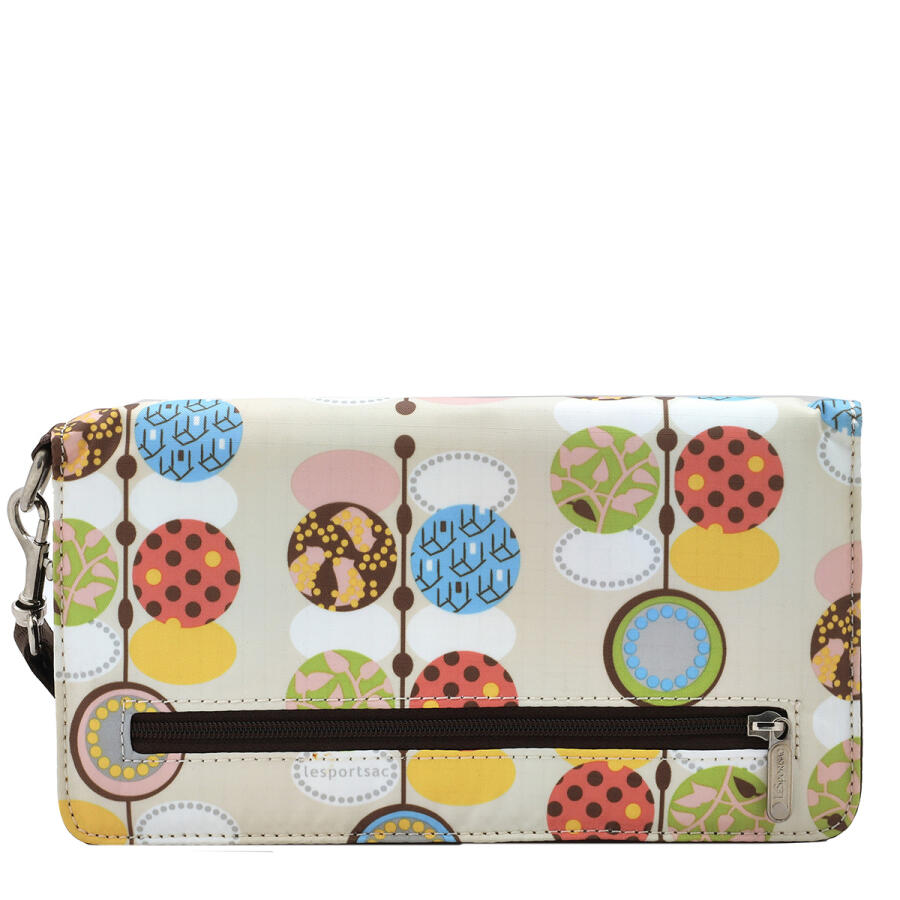 Le Sportsac Multicolor Zip-Around Wallet With Strap Cover