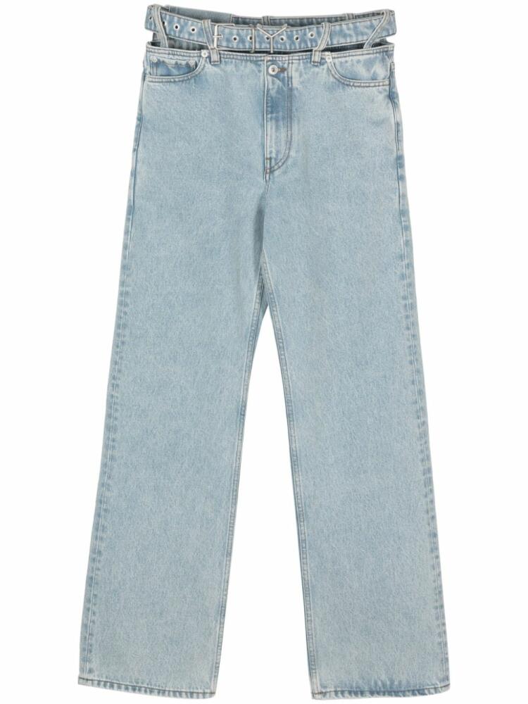 Y/Project belted wide-leg jeans - Blue Cover