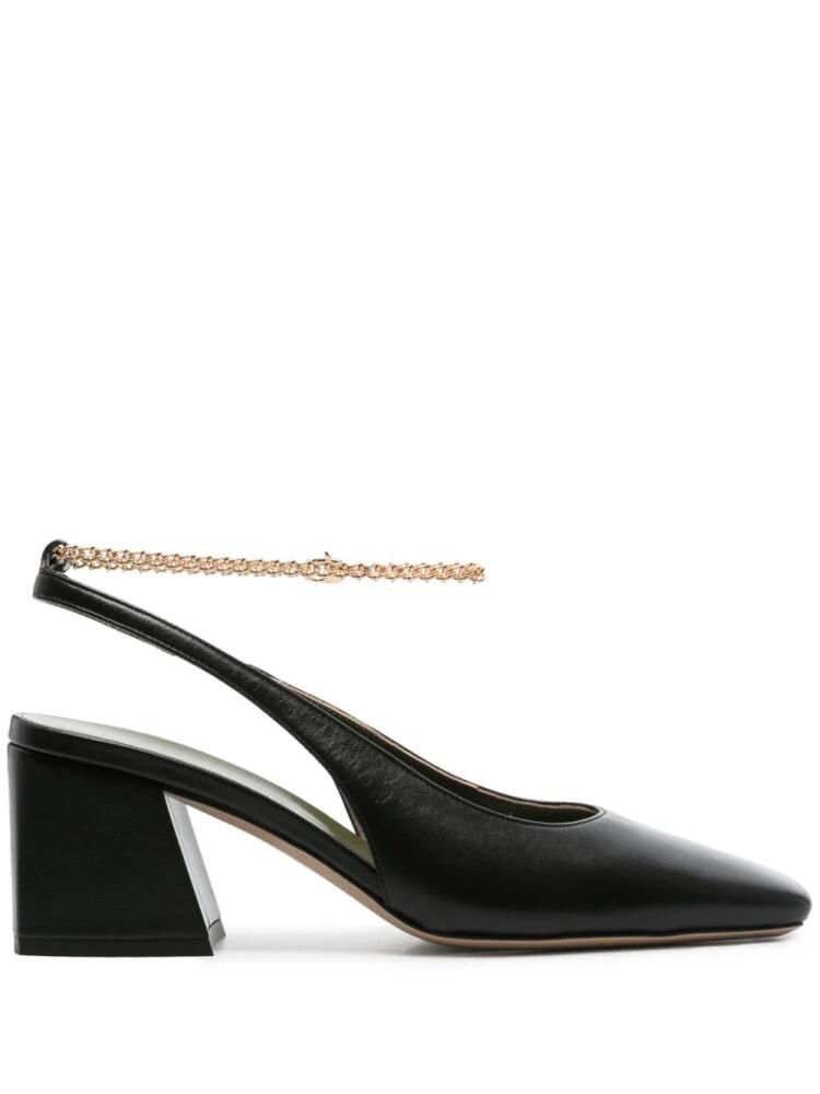 MARIA LUCA 65mm leather pumps - Black Cover