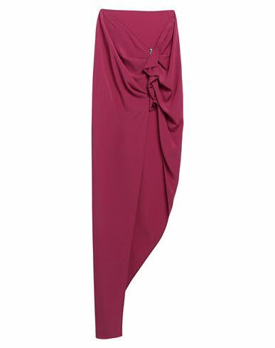 Rick Owens Woman Midi skirt Garnet Acetate, Silk Cover