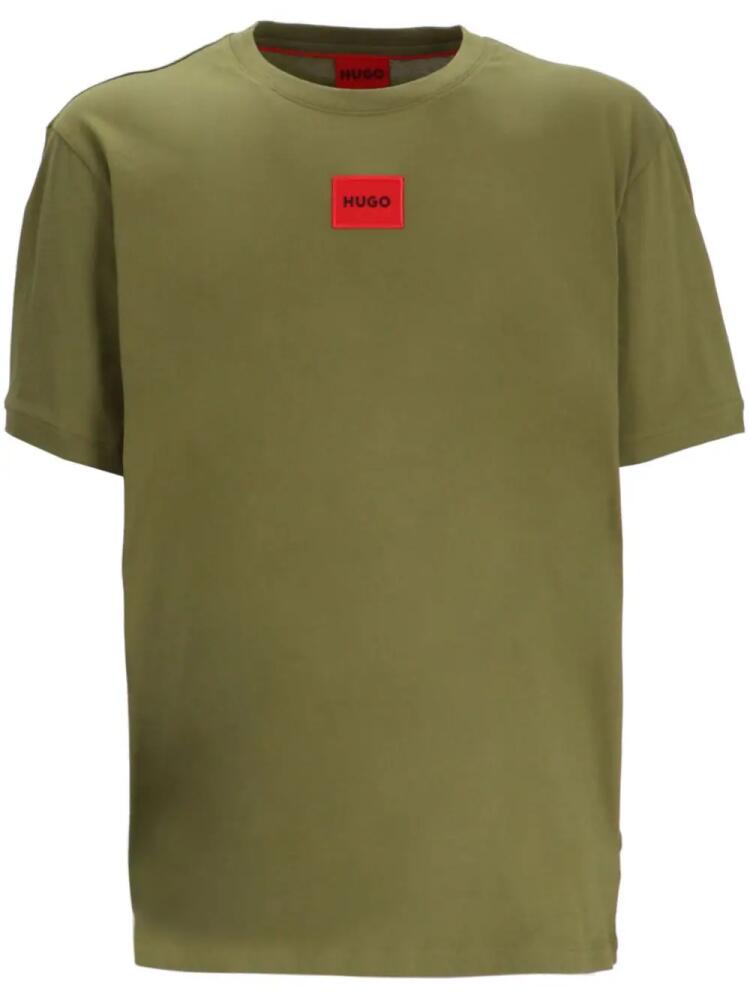 HUGO logo-patch T-shirt - Green Cover