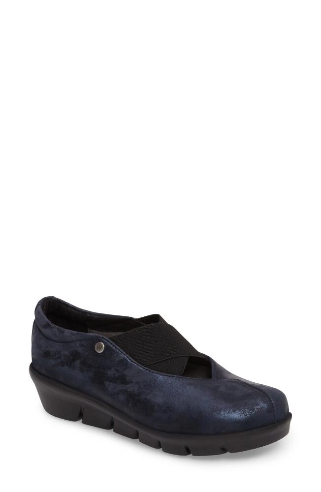 Wolky Cursa Slip-On Sneaker in Navy Leather Cover