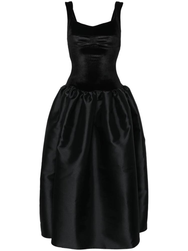 Atu Body Couture velvet-bodice flared gown - Black Cover