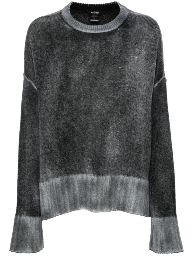 Avant Toi faded-effect sweater - Grey Cover