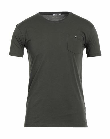 Stilosophy Man T-shirt Dark green Cotton Cover