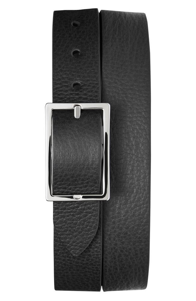 Shinola Reversible Leather Belt in Black/Walnut Cover