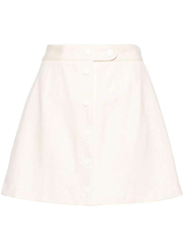 A.P.C. high-waist A-line miniskirt - Neutrals Cover