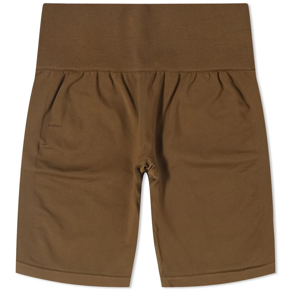 Pangaia Women's Motion Low Impact Shorts in Soil Brown Cover