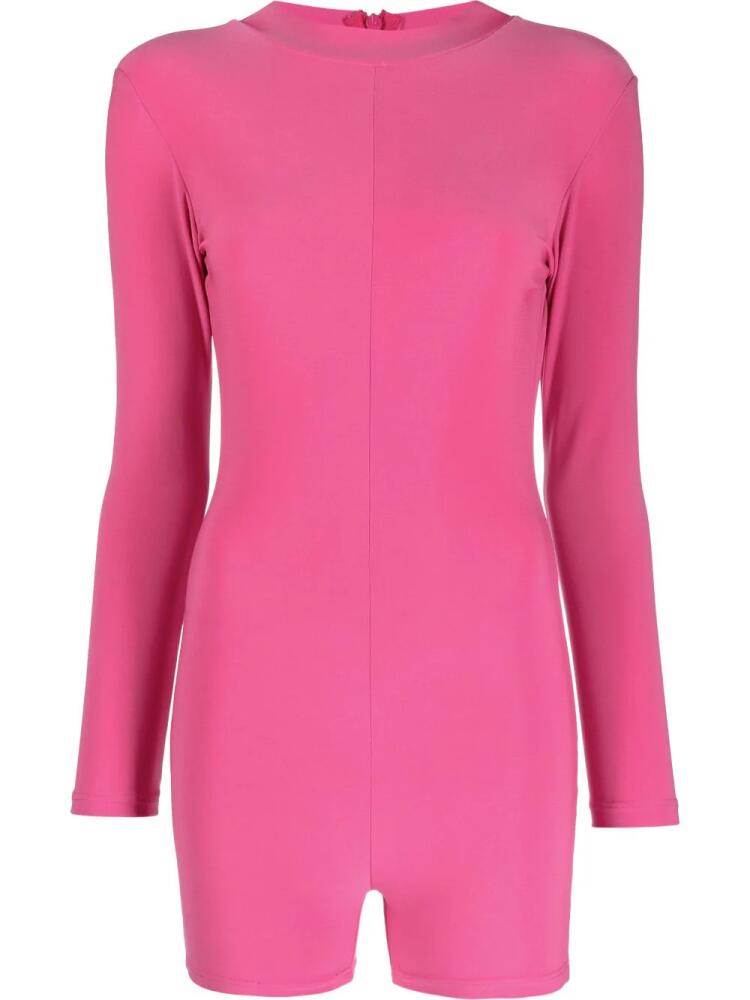 Alchemy long-sleeve playsuit - Pink Cover