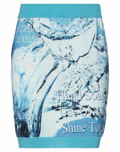 Moschino Woman Mini skirt Azure Virgin Wool Cover