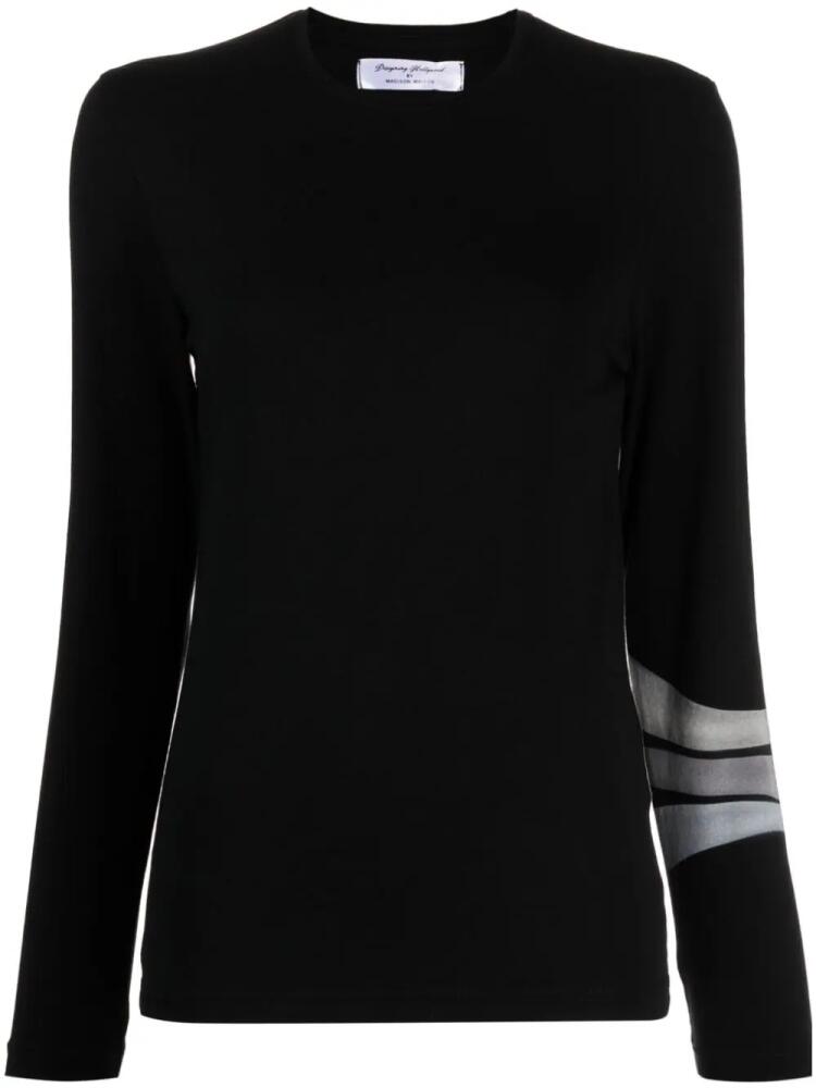 Madison.Maison 3 Stripe long-sleeved T-shirt - Black Cover