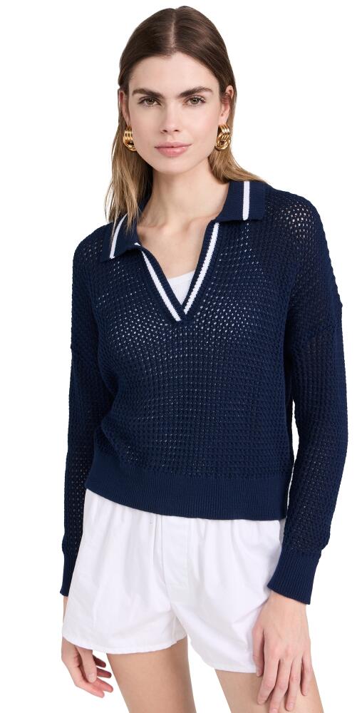 525 Cara Tipping Polo Pullover Dark Blue Multi Cover