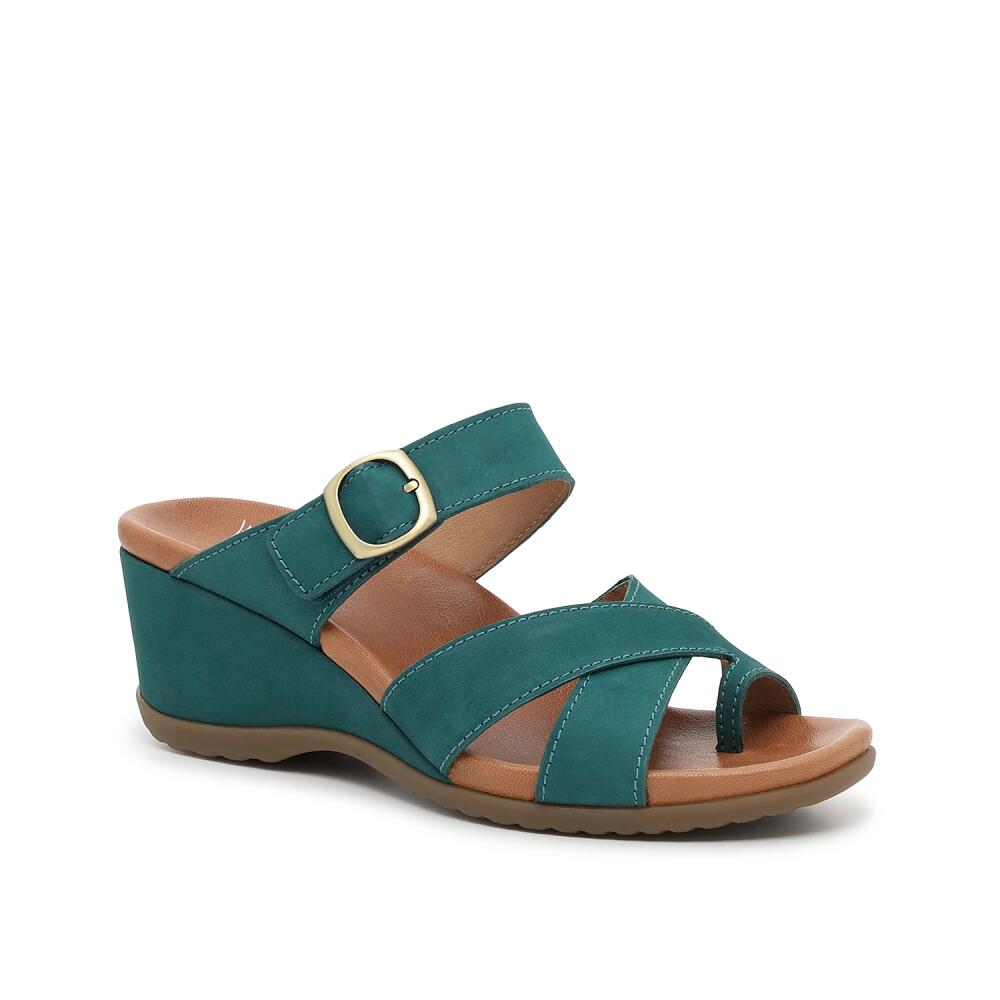 Dansko Aubree Wedge Sandal | Women's | Light Blue Cover