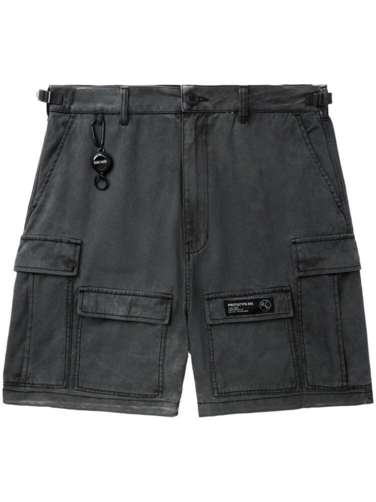 izzue mid-rise cotton cargo shorts - Grey Cover