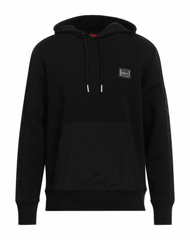 Hugo Man Sweatshirt Black Cotton, Polyester, Elastane Cover