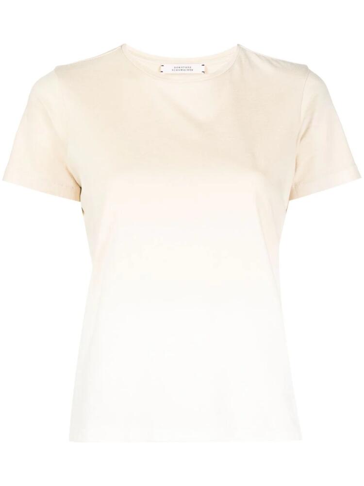 Dorothee Schumacher short-sleeve cotton T-shirt - Neutrals Cover