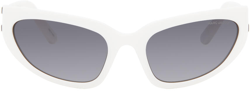 Marc Jacobs White Bold Logo Wrapped Sunglasses Cover