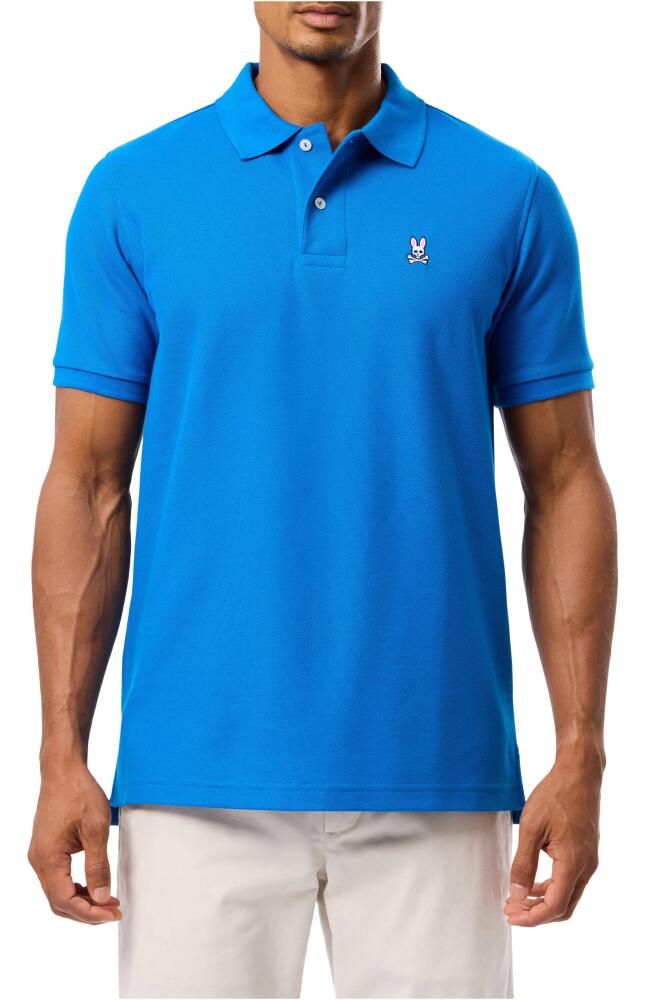 Psycho Bunny The Classic Slim Fit Piqué Polo in Princess Blue Cover