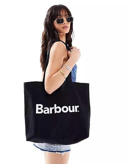 Barbour x ASOS tote bag in black Cover