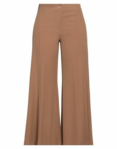 Bellwood Woman Pants Camel Polyester, Elastane Cover