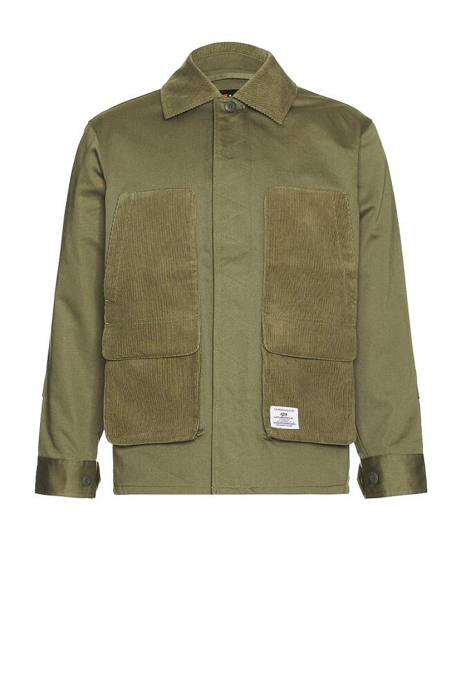 ALPHA INDUSTRIES Panel Jacket in Green Cover