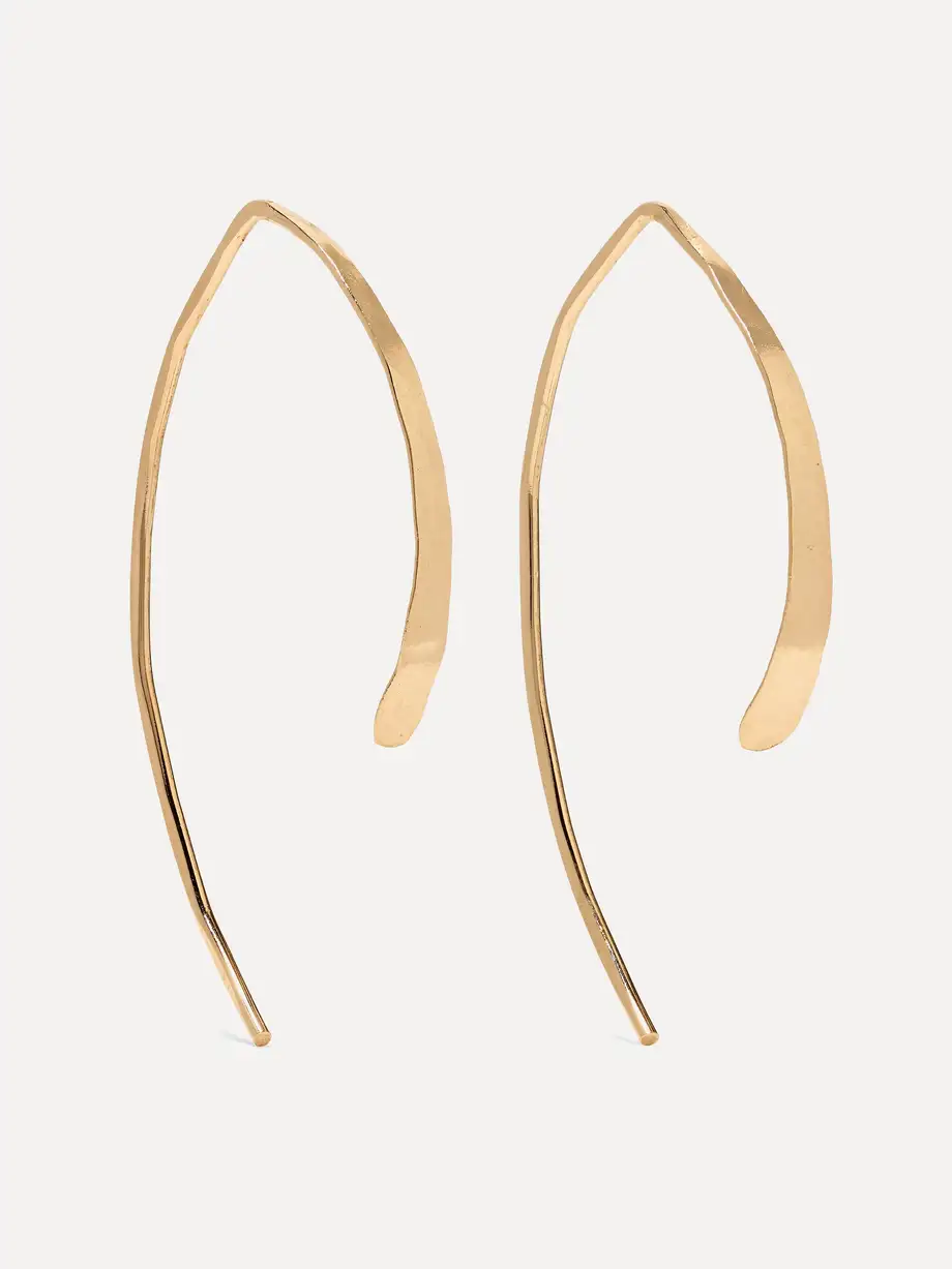 Melissa Joy Manning - Wishbone 14-karat Gold Earrings - One size Cover