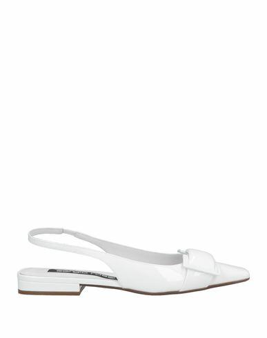 Sergio Rossi Woman Ballet flats White Soft Leather Cover