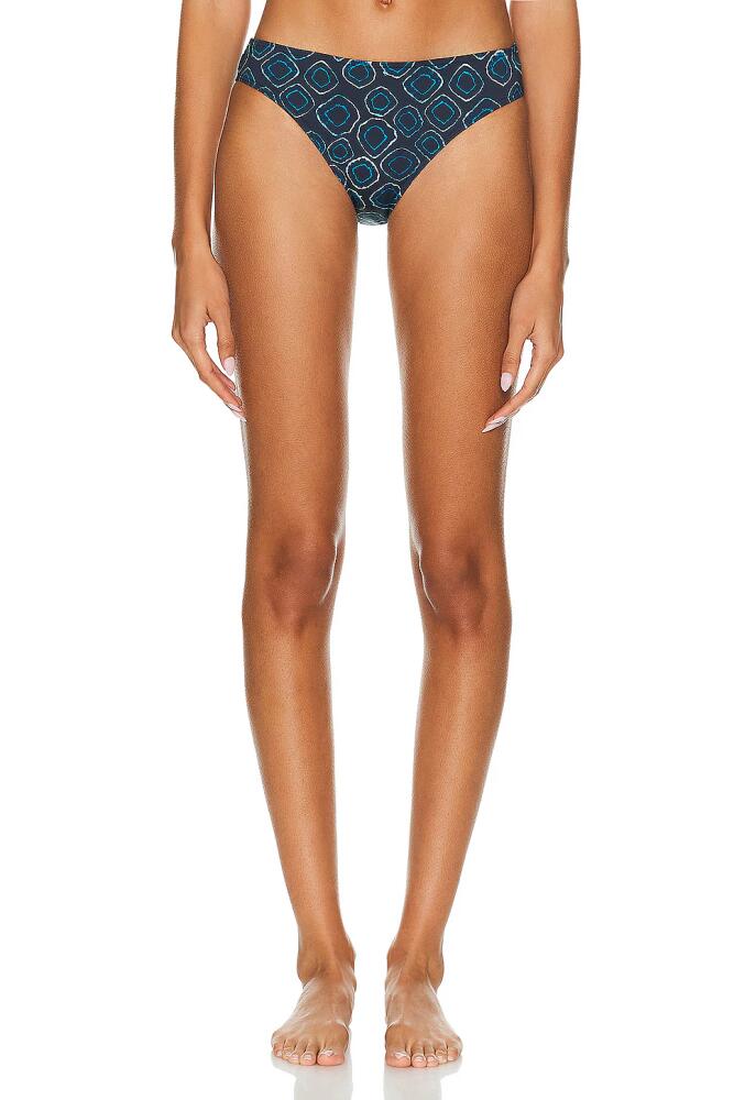 Ulla Johnson Dani Bikini Bottom in Blue Cover