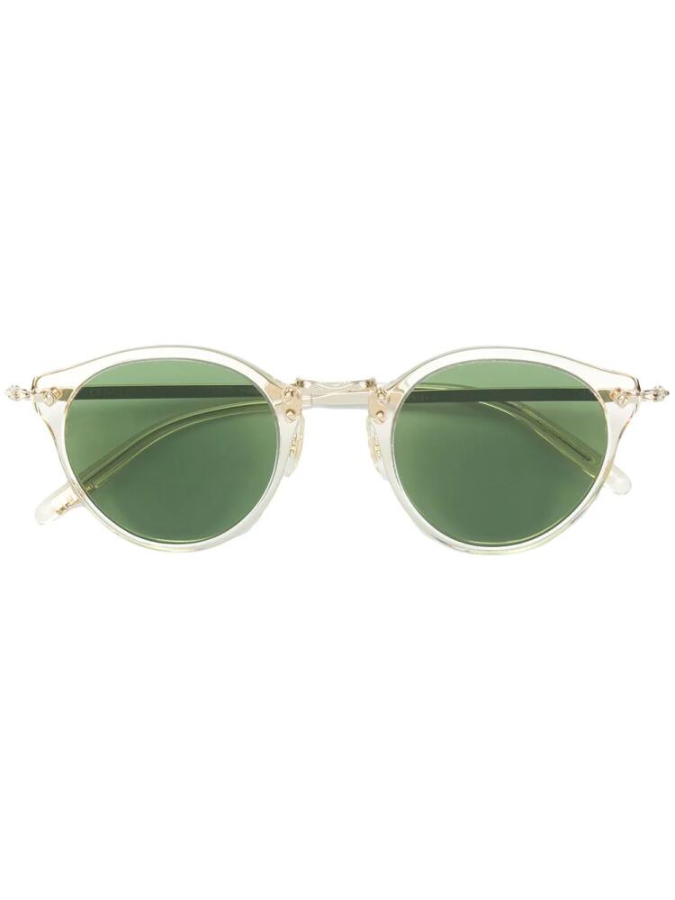 Oliver Peoples round shaped sunglasses - Metallic Cover