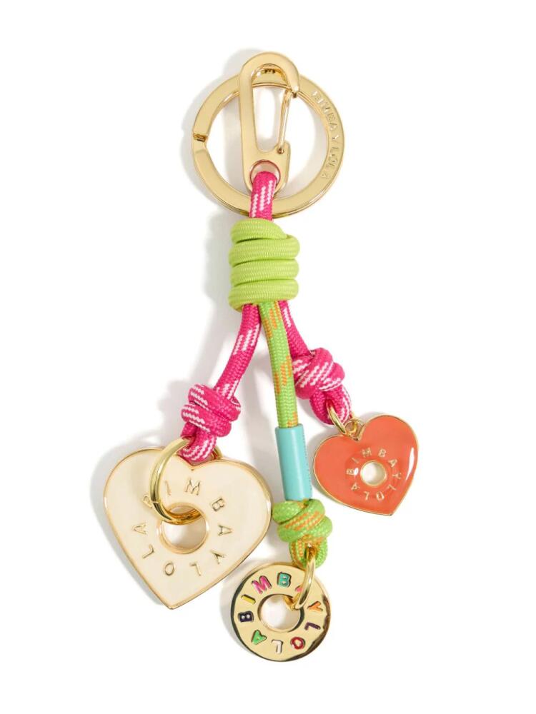 Bimba y Lola Rope and Hearts key ring - Gold Cover