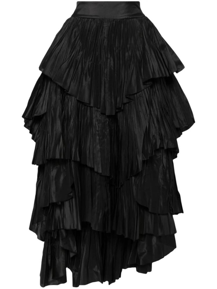 Saiid Kobeisy layered asymmetric skirt - Black Cover