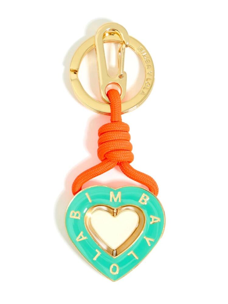 Bimba y Lola logo-engraved keychain - Gold Cover