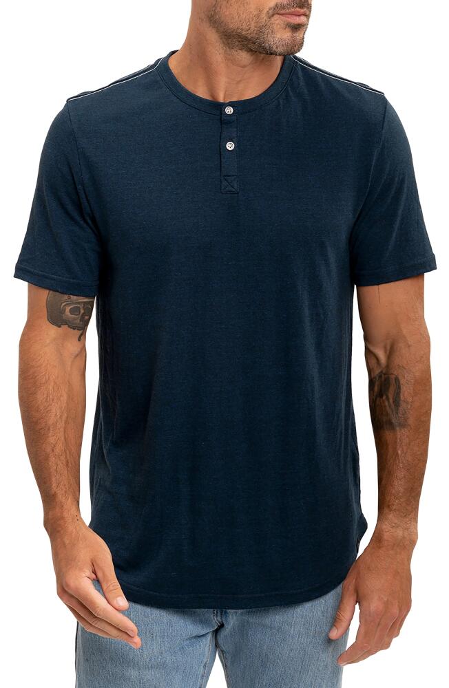 Threads 4 Thought Baseline Slub Henley in Midnight Cover