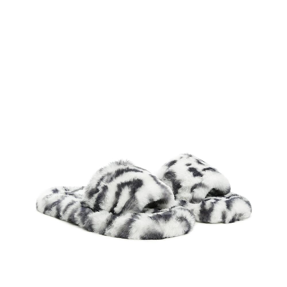 London Rag Snug Slipper | Women's | Black/White Tiger Print Cover