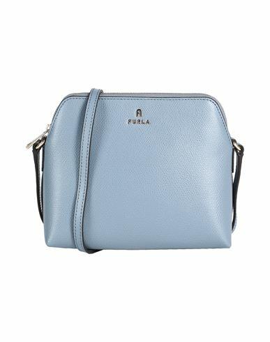 Furla Furla Camelia Mini Crossbody S Woman Cross-body bag Slate blue Leather Cover