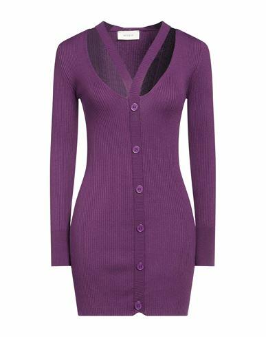 Vicolo Woman Mini dress Purple Viscose, Polyester Cover