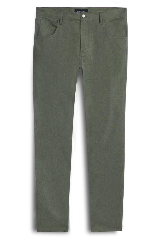 Bugatchi Stretch Cotton Pants in Olive Cover