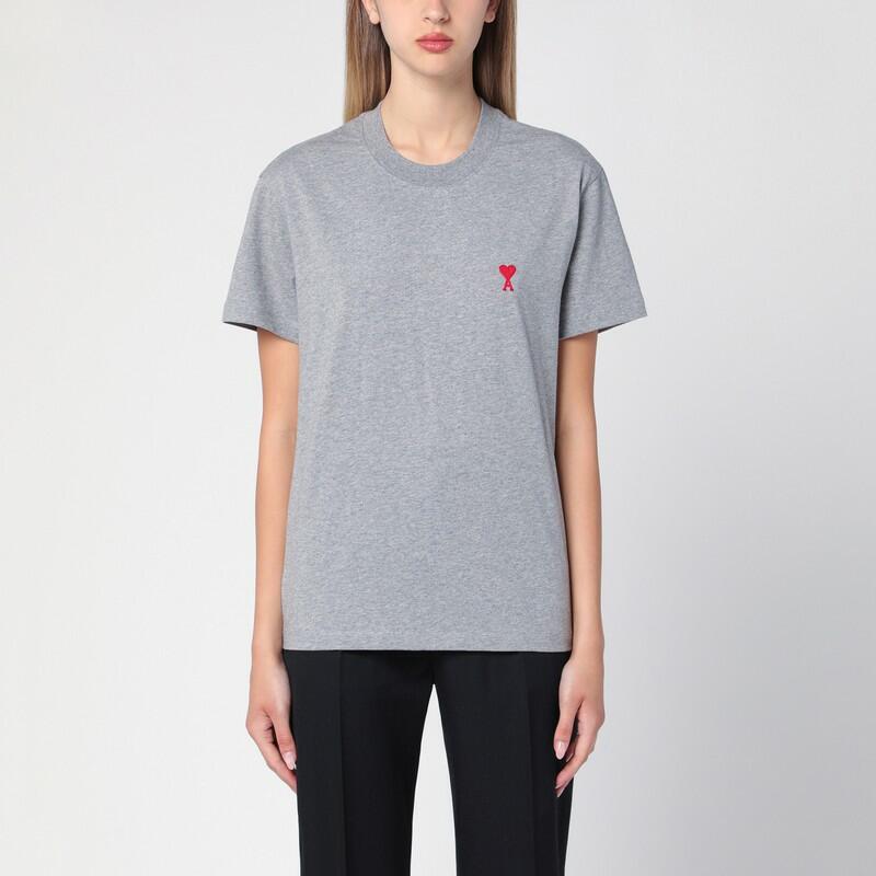 Ami Paris Ami De Coeur grey t-shirt Cover