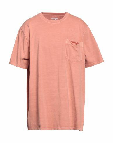 Wrangler Man T-shirt Blush Cotton Cover