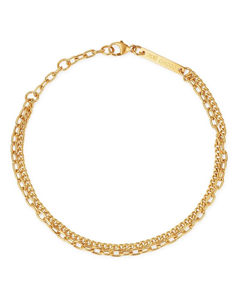 Zoe Chicco 14K Yellow Gold Double-Chain Bracelet Cover