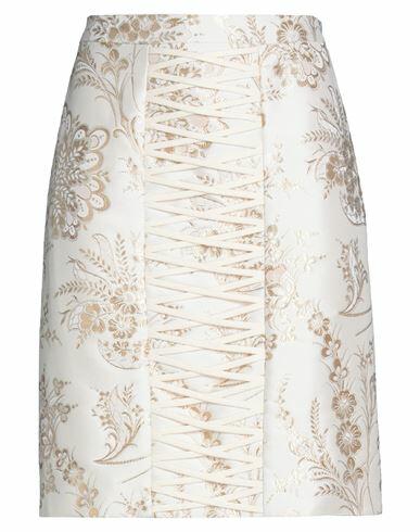 Moschino Woman Mini skirt Ivory Polyester, Acetate Cover