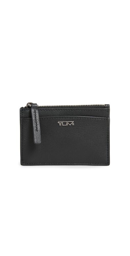 TUMI Zip Card Case Black Cover