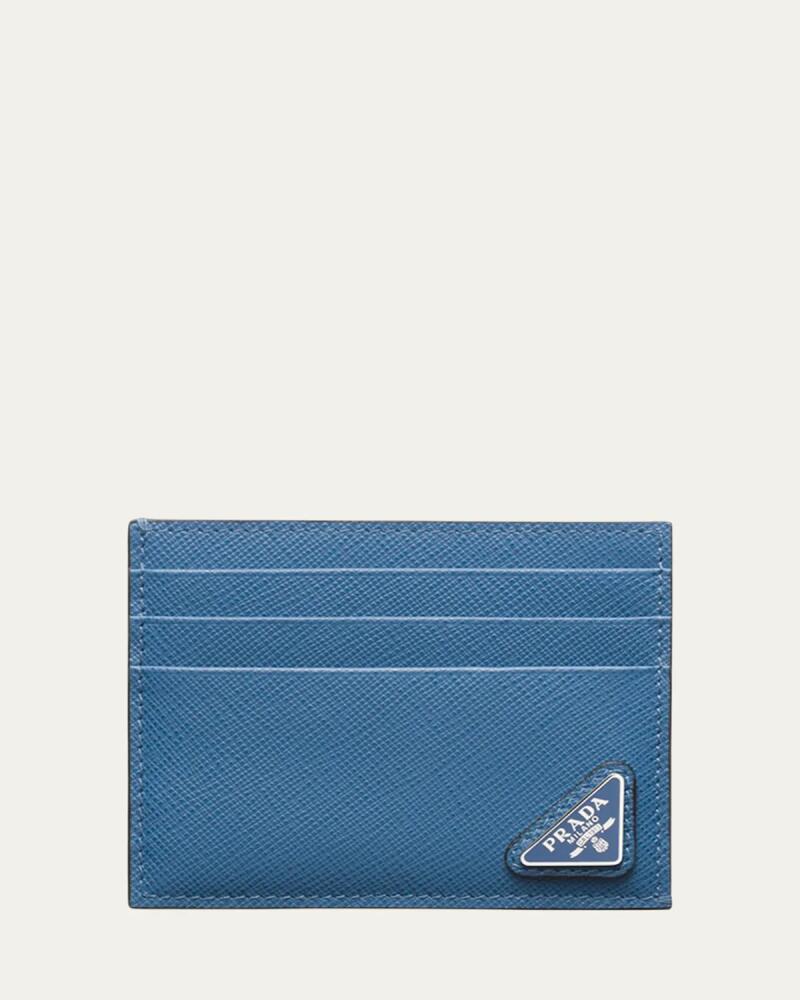 Prada Men's Saffiano Leather Logo Card Case Cover