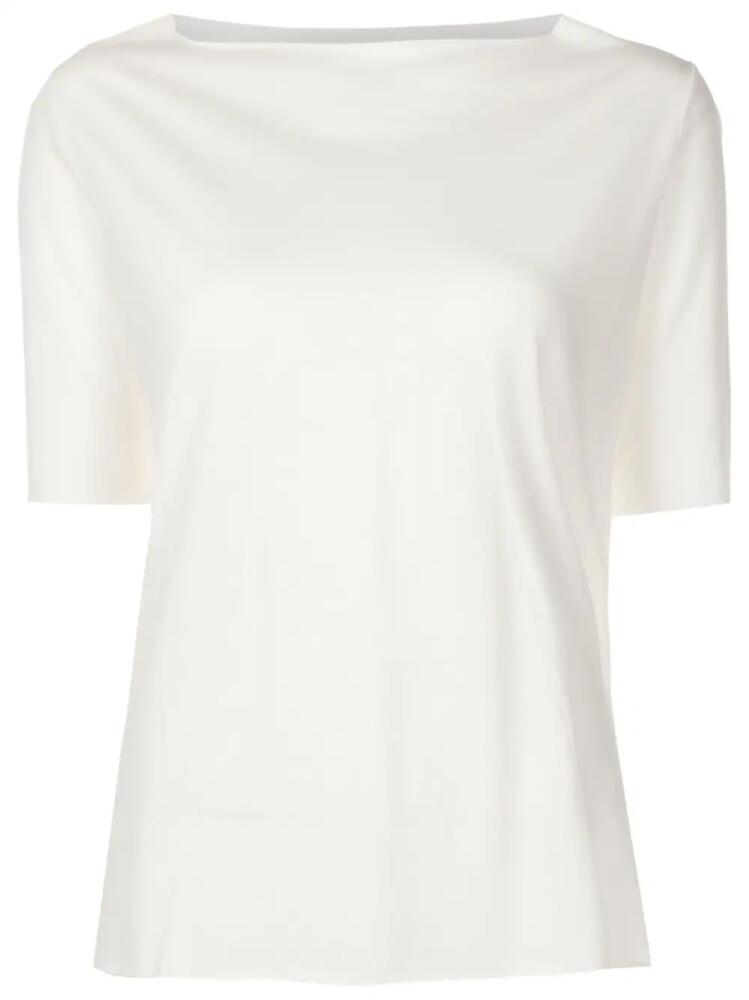 Uma | Raquel Davidowicz boat-neck short-sleeve T-shirt - White Cover