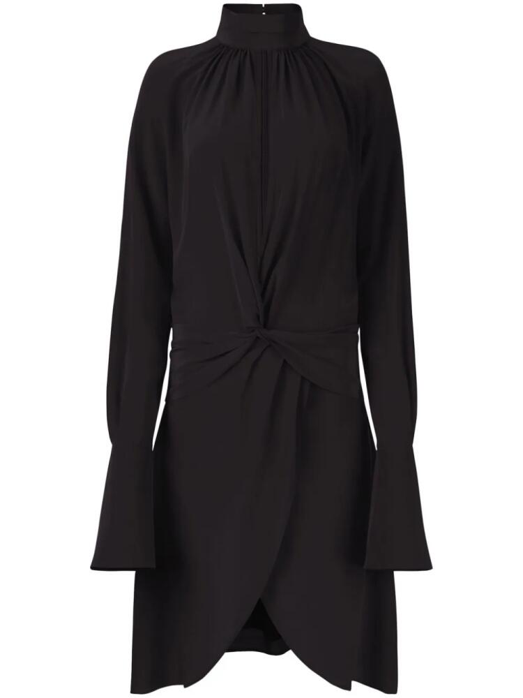 Nina Ricci high-neck silk midi dress - Black Cover