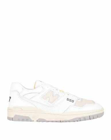 New Balance 550 Man Sneakers White Soft Leather Cover