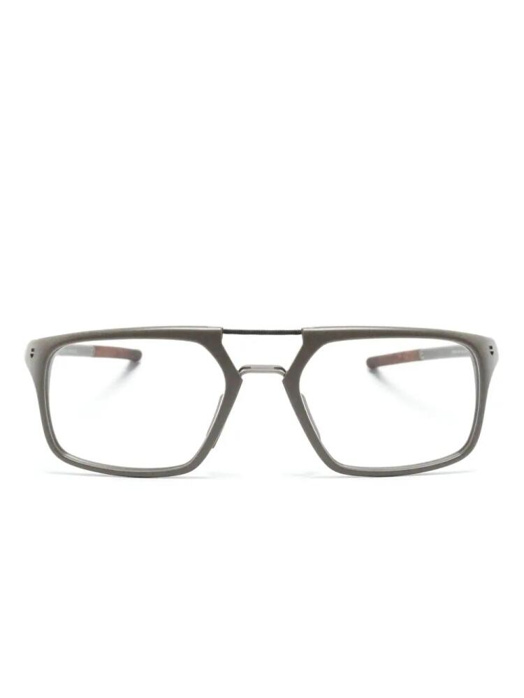 TAG Heuer rectangle-frame glasses - Grey Cover