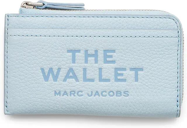 Marc Jacobs The Leather Top Zip Multi Wallet (Cloud Blue) Wallet Handbags Cover